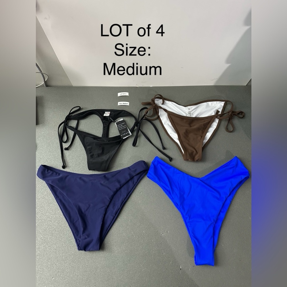 Women's Bikini Bottoms- Black, Brown, Navy, Royal Blue